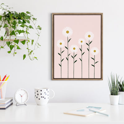 Sylvie Daisies Framed Canvas by kateandlaurel - product image 7 for Resin Society