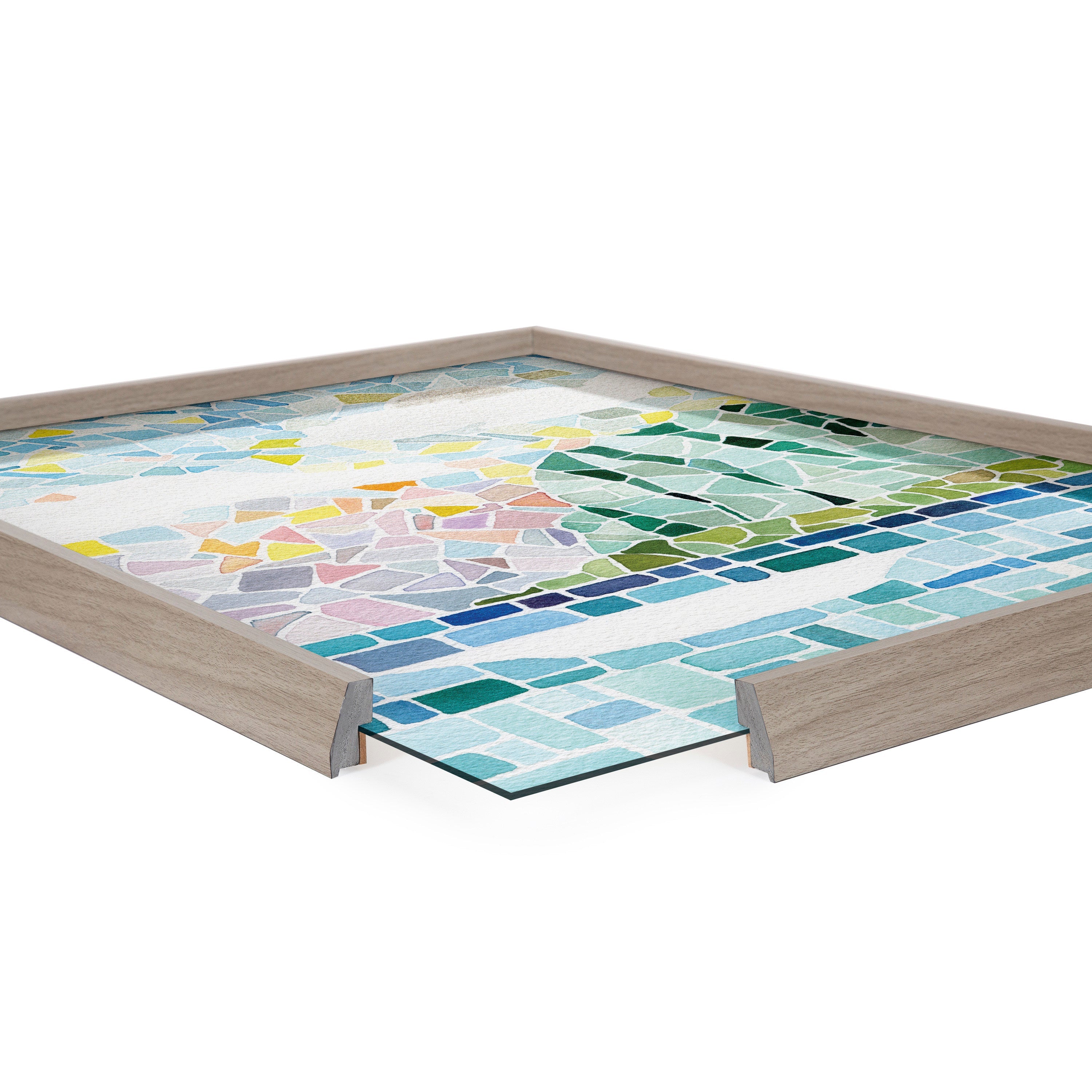 Blake One Fine Morning Framed Printed Glass by kateandlaurel - product image 9 for Resin Society