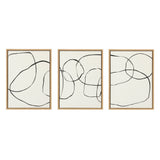 Sylvie Dancing Circles BW Framed Canvas by kateandlaurel - product image 14 for Resin Society