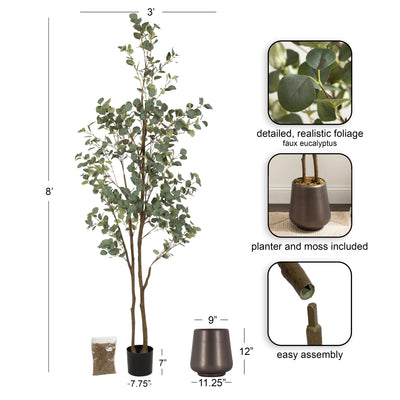 Eudora Faux Eucalyptus Tree - Kate and Laurel