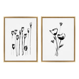 Sylvie Wildflowers and Seed Pods Framed Canvas Set by kateandlaurel - product image 7 for Resin Society