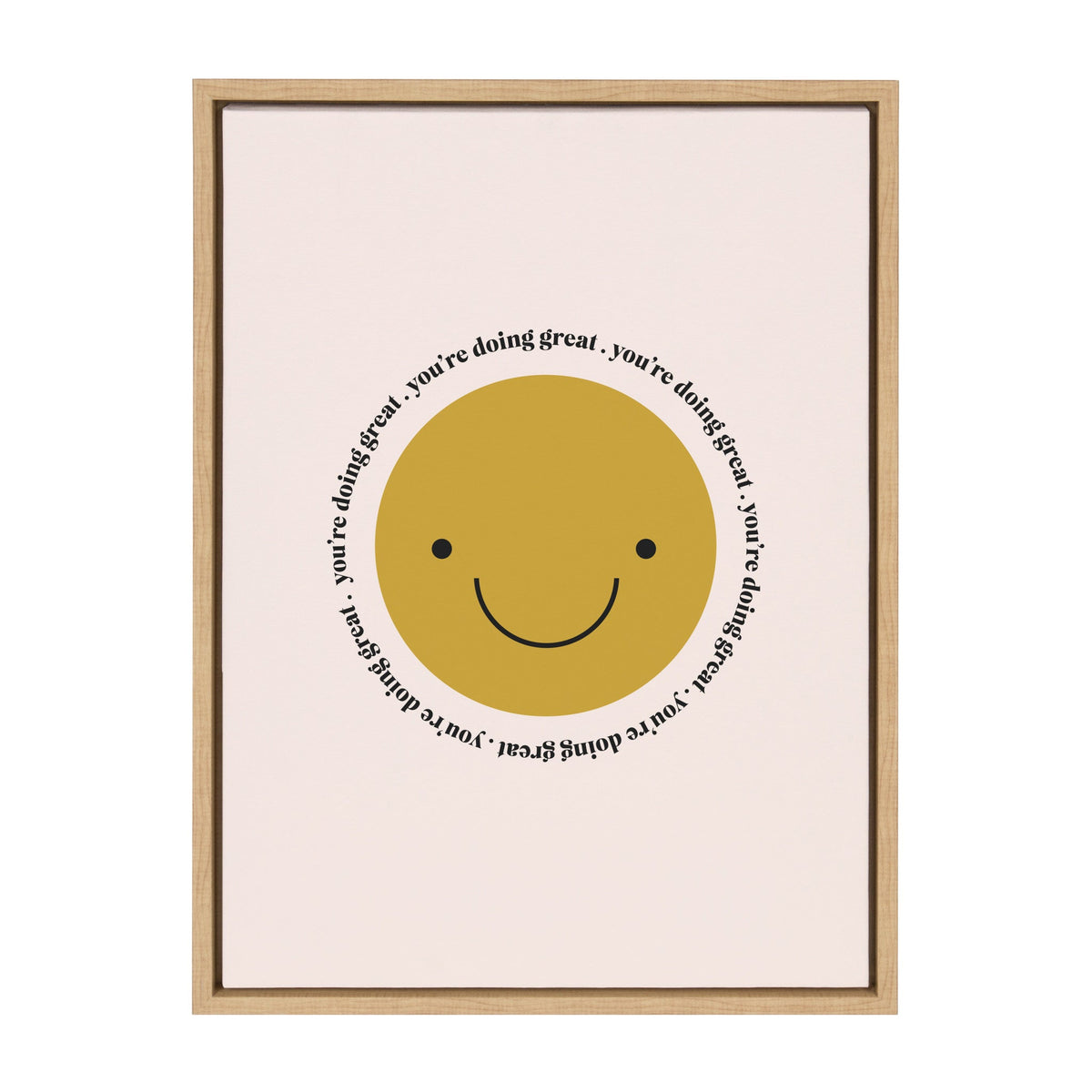 Sylvie Your Doing Great Framed Canvas by kateandlaurel - main product image for Resin Society