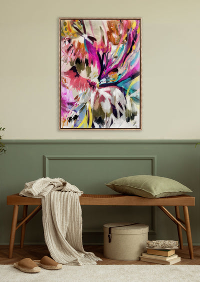 Sylvie Beaded Amaze Framed Canvas by Inkheart Designs