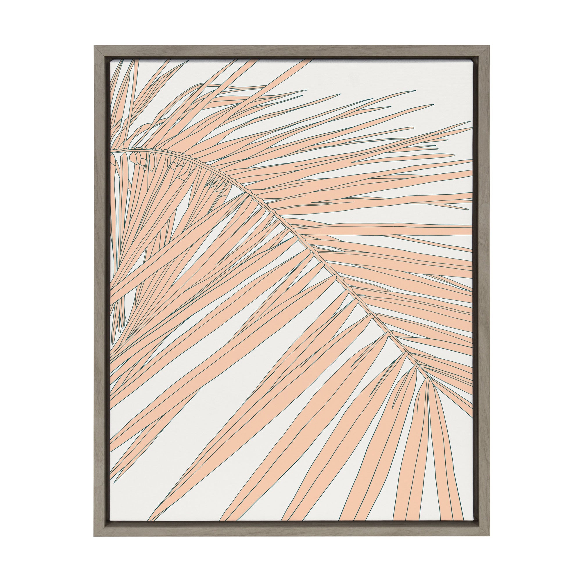 Sylvie Palms Framed Canvas by kateandlaurel - product image 10 for Resin Society