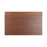 Rectangular wooden slab with a subtle grain pattern and a narrow, lighter wood strip along one edge, shown from above on a white background.