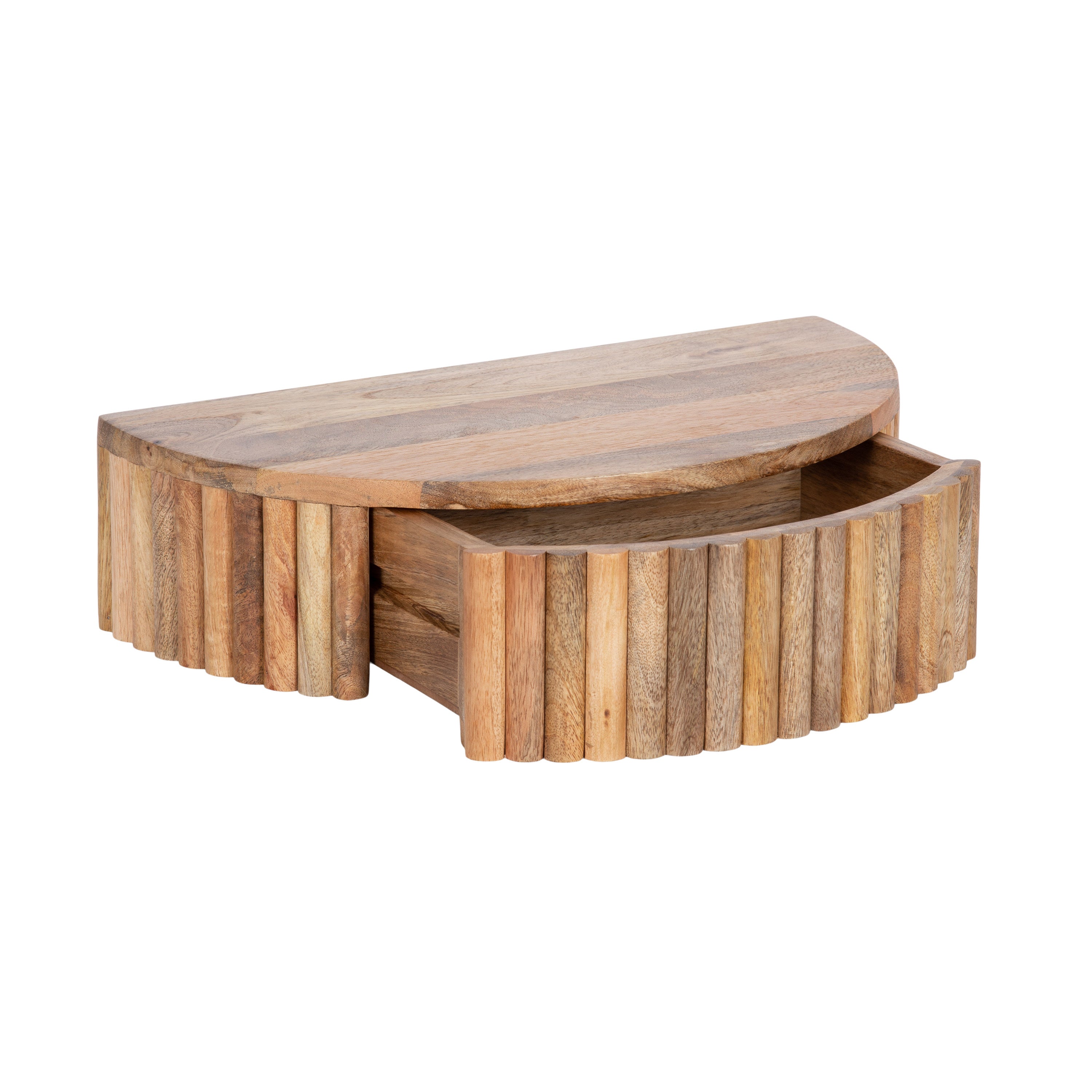 Reid Ribbed Floating Side Table