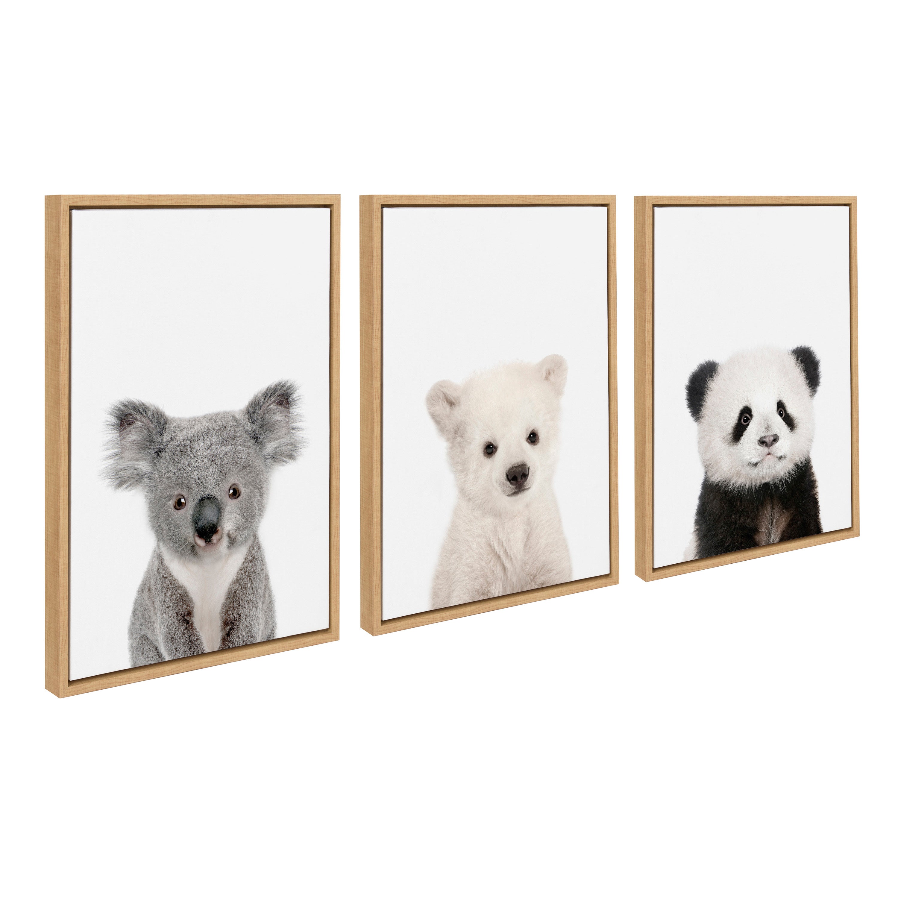 Sylvie Three Bears Framed Canvas By Amy Peterson by kateandlaurel - product image 9 for Resin Society