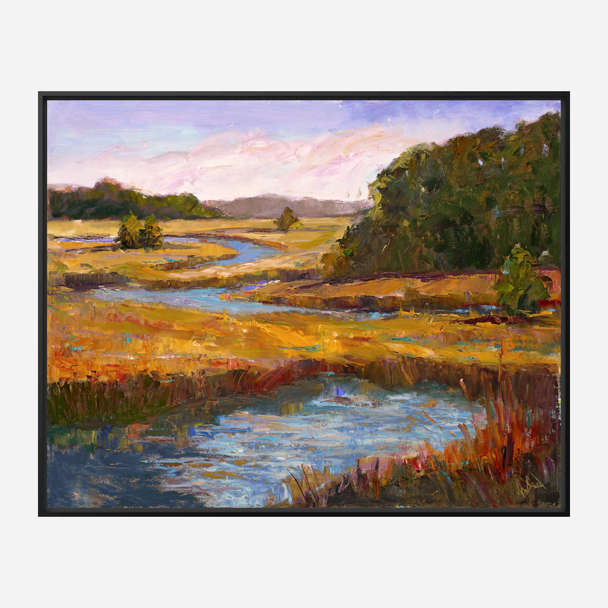 Kiawah Marsh Gold Artist Enhanced Canvas Print by John Beard Collection - product image 7 for Resin Society
