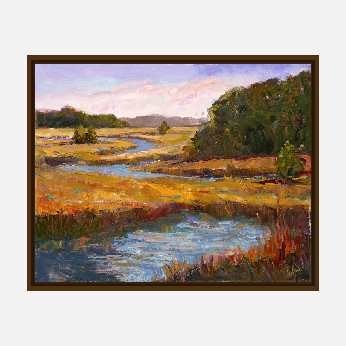 Kiawah Marsh Gold Artist Enhanced Canvas Print by John Beard Collection - product image 9 for Resin Society