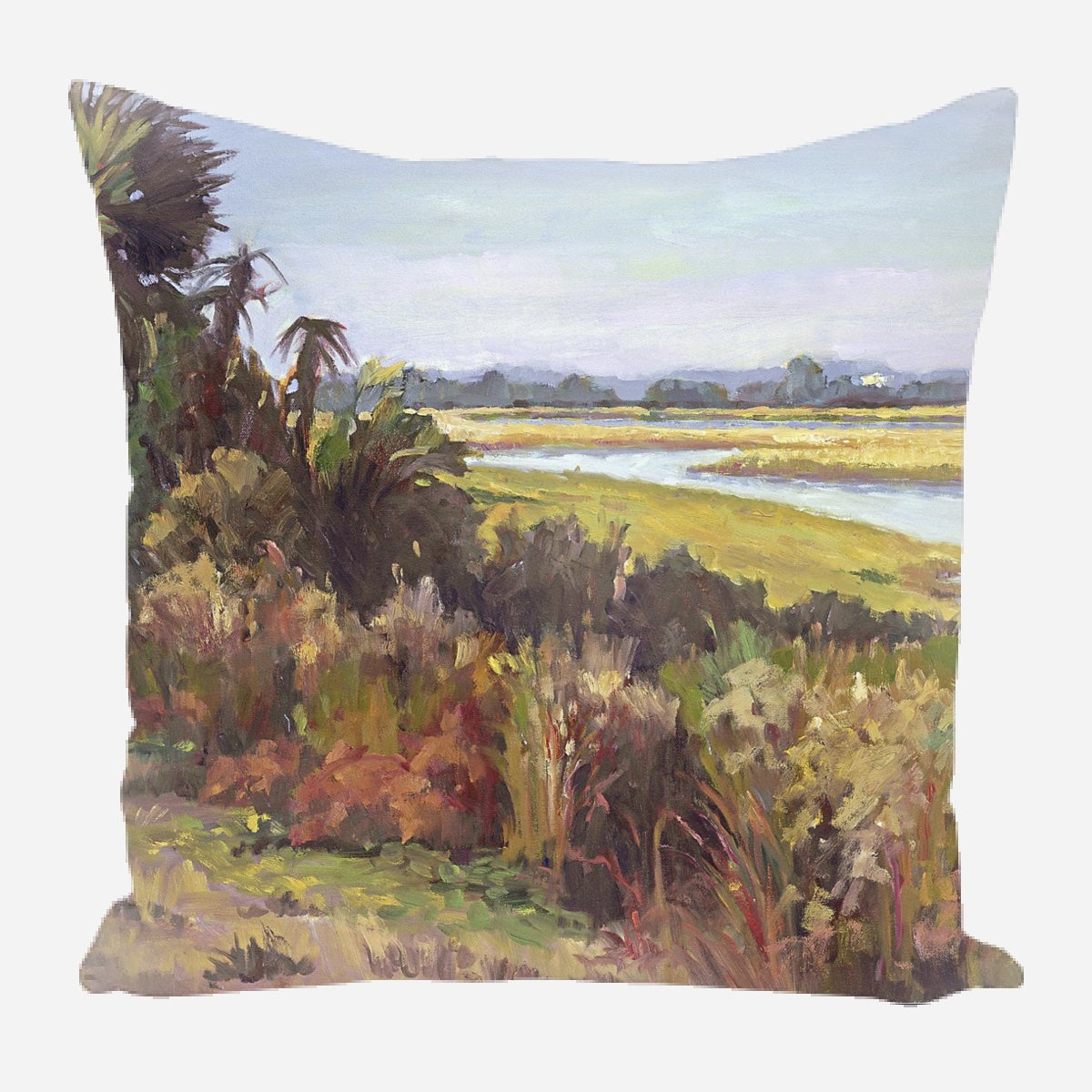 Kiawah Marsh with Palms Pillow by John Beard Collection - main product image for Resin Society