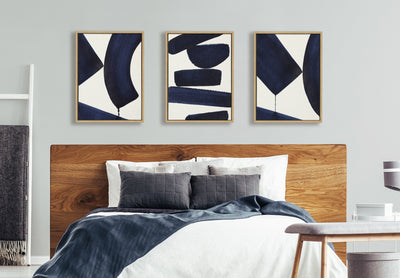 Sylvie Japandi 3, Japandi 26 and Japandi 4 Framed Canvas Set by kateandlaurel - product image 6 for Resin Society
