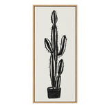 Sylvie 664 Cactus In Pot BW Framed Canvas by kateandlaurel - product image 8 for Resin Society