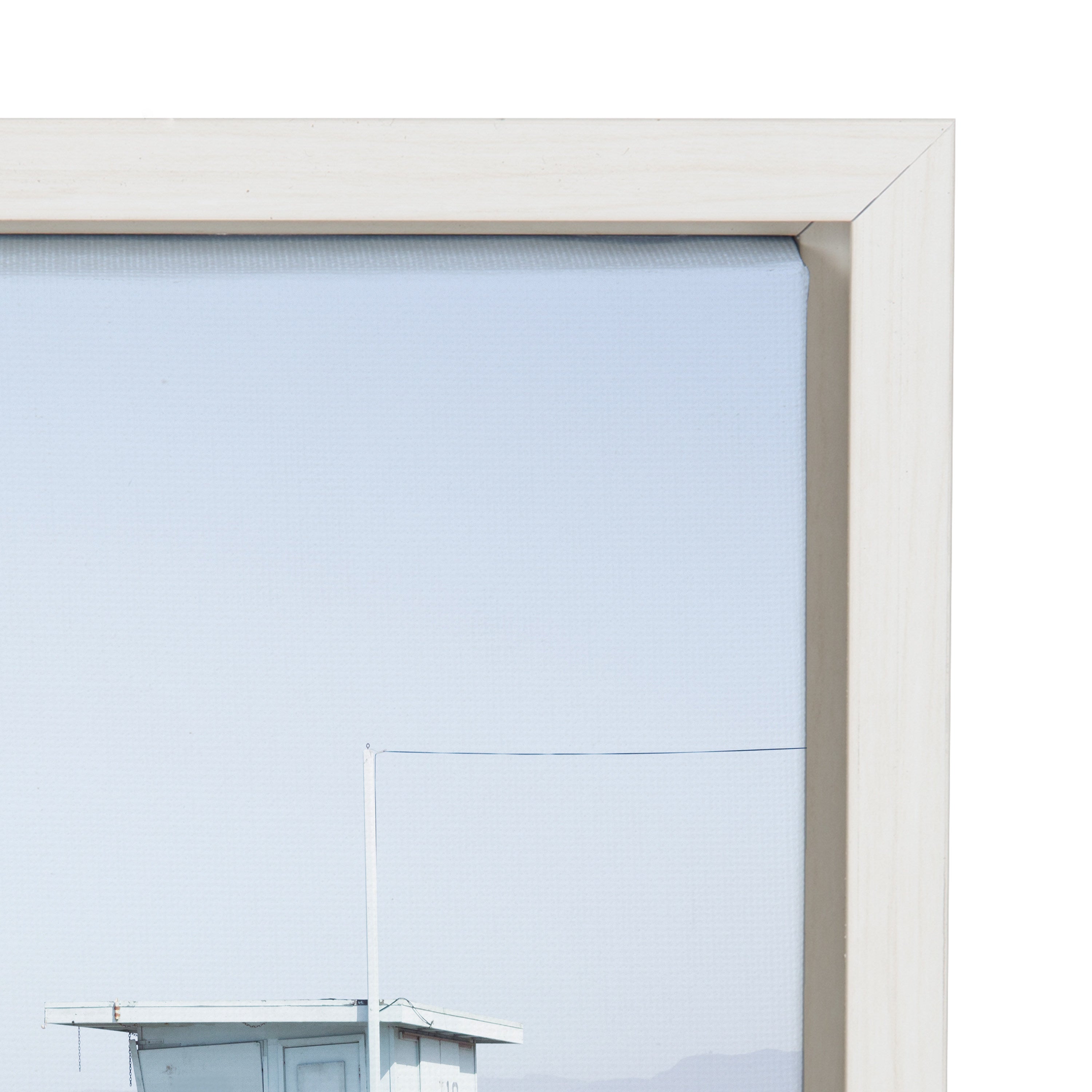 Sylvie Pale Blue Life Guard Tower Framed Canvas by kateandlaurel - product image 10 for Resin Society