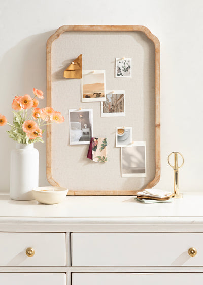 Marston Scalloped Fabric Pinboard