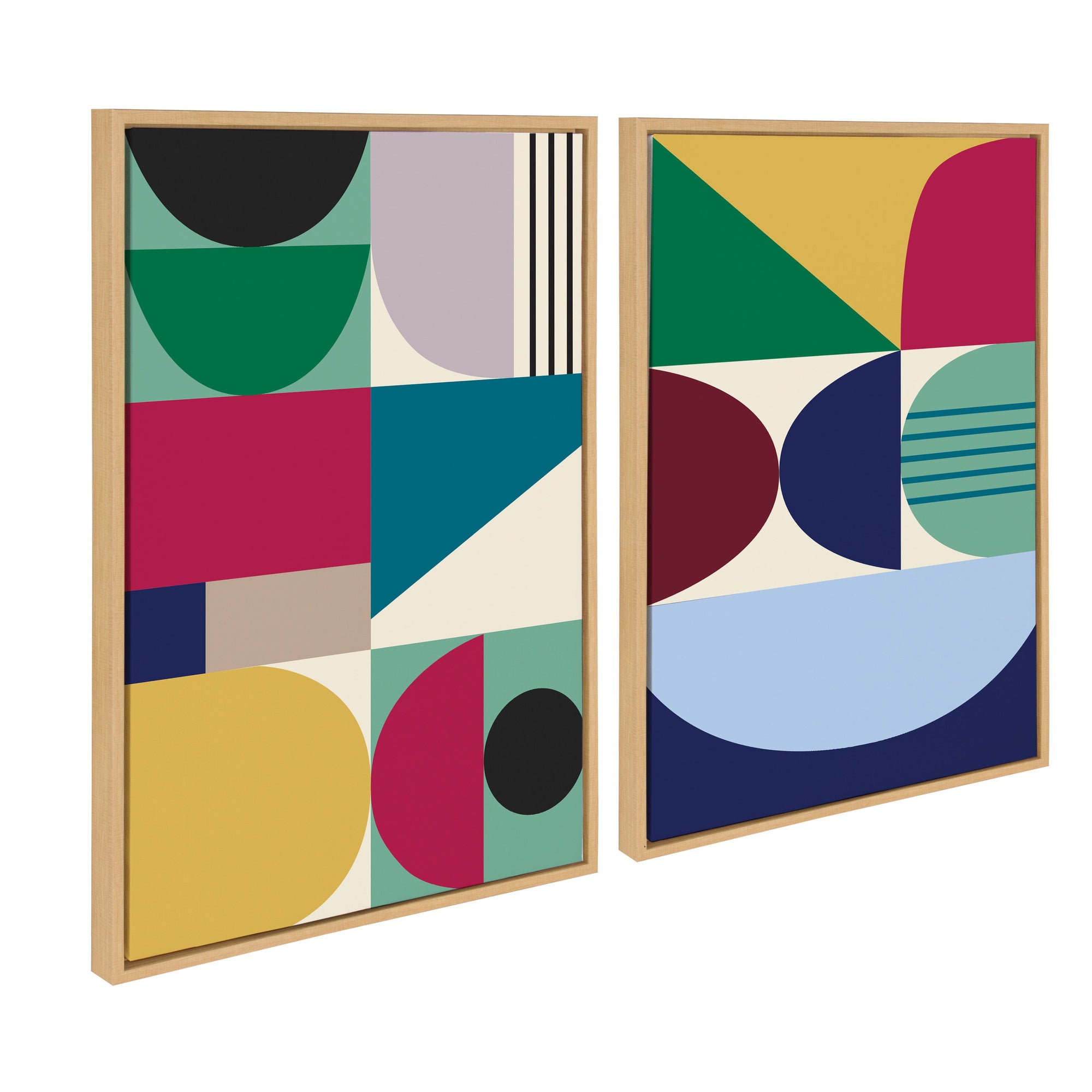 Sylvie MCM Pattern 10 and 11 Framed Canvas by kateandlaurel - product image 7 for Resin Society