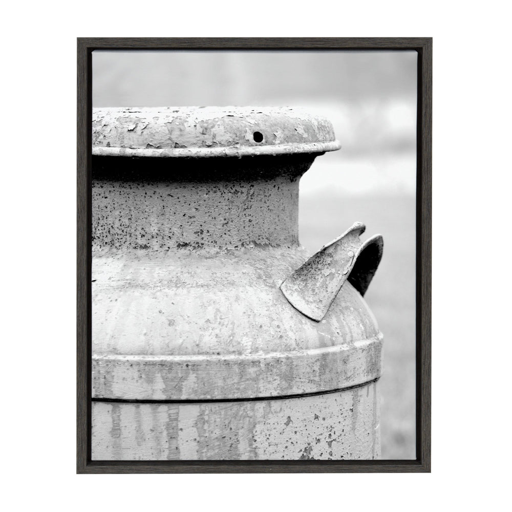 Sylvie Milk Can Framed Canvas by Jami Skarda by kateandlaurel - main product image for Resin Society