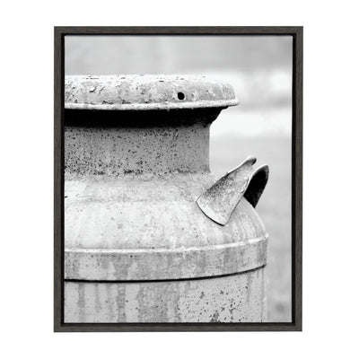 Sylvie Milk Can Framed Canvas by Jami Skarda by kateandlaurel - main product image for Resin Society