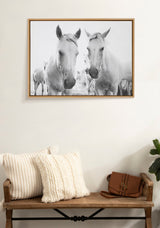Sylvie Camargue Horse XVII BW Framed Canvas by Laura Evans by kateandlaurel - product image 5 for Resin Society