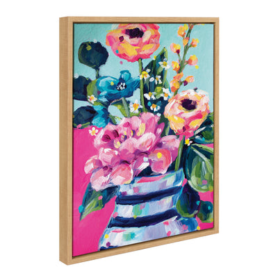 Sylvie Miss Mabel's Summer Bouquet Framed Canvas by Rachel Christopoulos by kateandlaurel - product image 9 for Resin Society