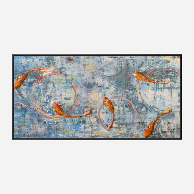 Koi Reflections Artist Enhanced Canvas Print by John Beard Collection - product image 5 for Resin Society