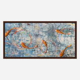 Koi Reflections Artist Enhanced Canvas Print by John Beard Collection - product image 7 for Resin Society