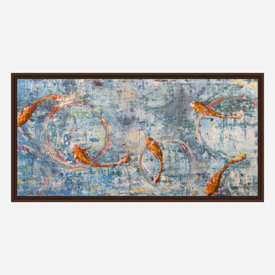 Koi Reflections Artist Enhanced Canvas Print by John Beard Collection - product image 7 for Resin Society