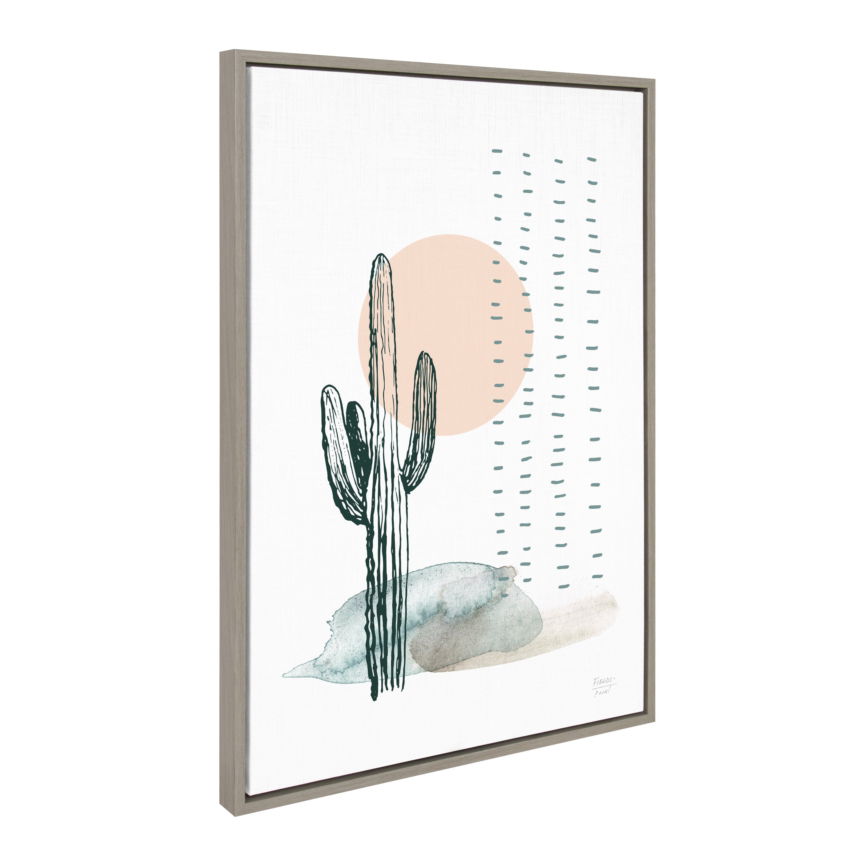 Sylvie Desert Cactus Framed Canvas by kateandlaurel - product image 9 for Resin Society