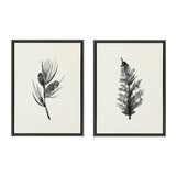Sylvie Vintage Botanical 3 and 4 Framed Canvas Set by kateandlaurel - product image 7 for Resin Society