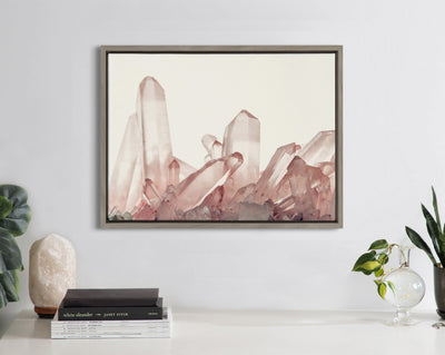 Sylvie Pink Quartz Framed Canvas by kateandlaurel - product image 7 for Resin Society