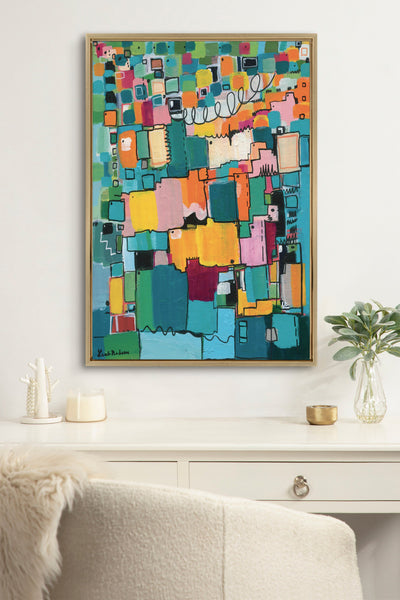 Sylvie Afternoon Delight Framed Canvas by Leah Nadeau by kateandlaurel - product image 19 for Resin Society