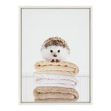 Sylvie Fold Hedgehog 1 Framed Canvas by kateandlaurel - product image 2 for Resin Society