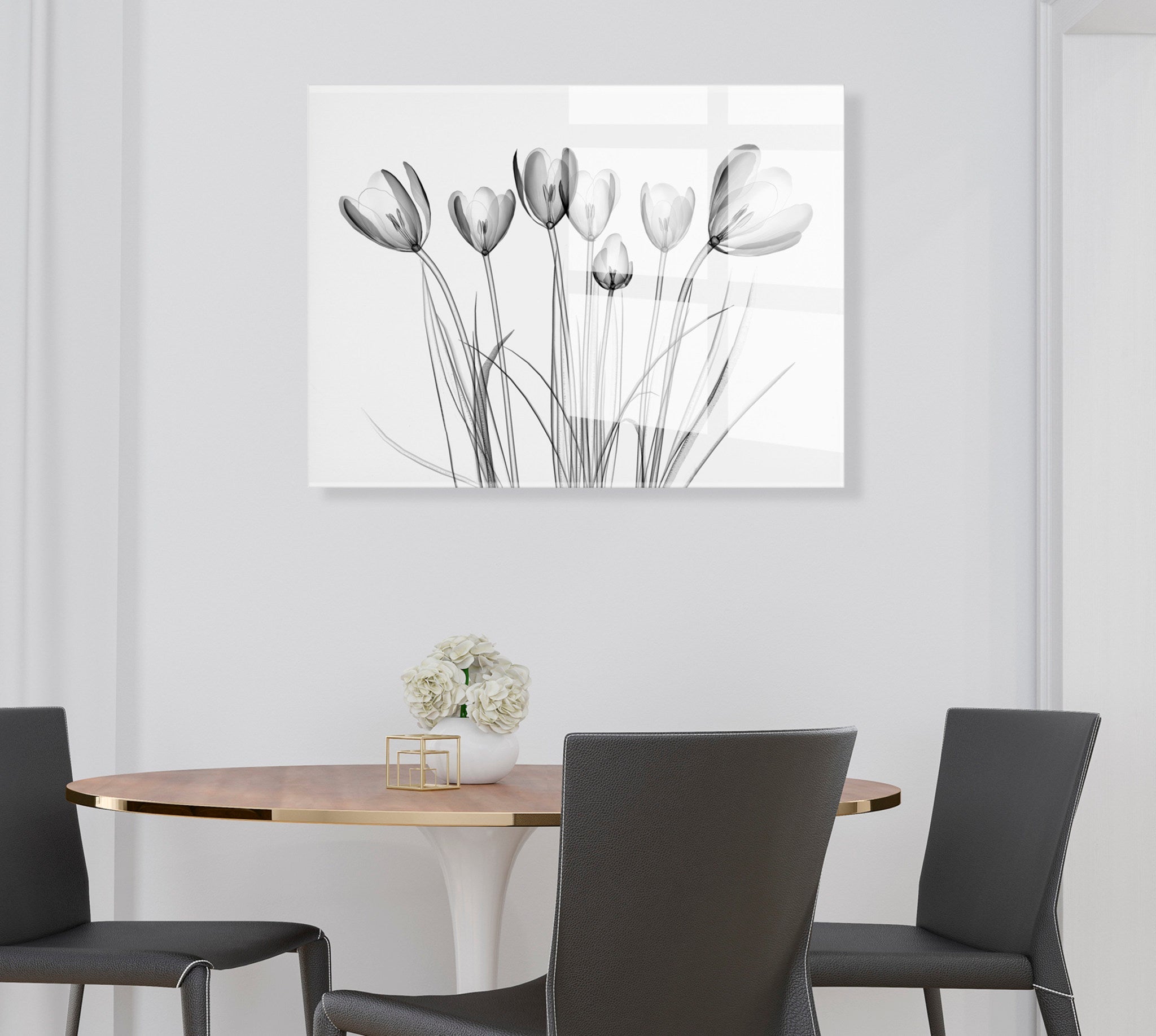 Crocus X Ray Floral Floating Acrylic Art by The Creative Bunch Studio by kateandlaurel - product image 10 for Resin Society