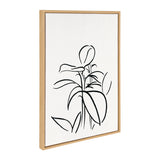 Sylvie Botanical Sketch Print No 1 Framed Canvas by kateandlaurel - product image 11 for Resin Society