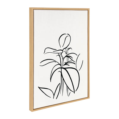 Sylvie Botanical Sketch Print No 1 Framed Canvas by kateandlaurel - product image 11 for Resin Society