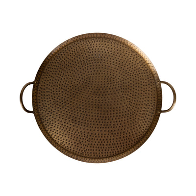 Sanzo Hammered Round Metal Tray