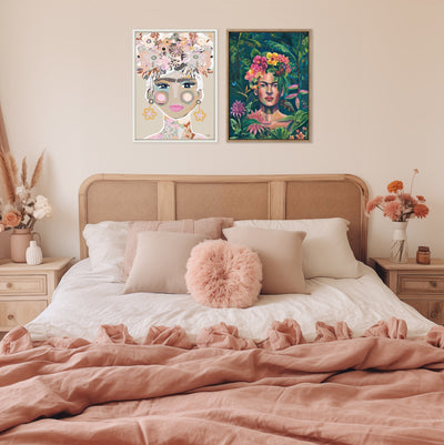 Sylvie Frida In The Wild Framed Canvas by Rachel Christopoulos