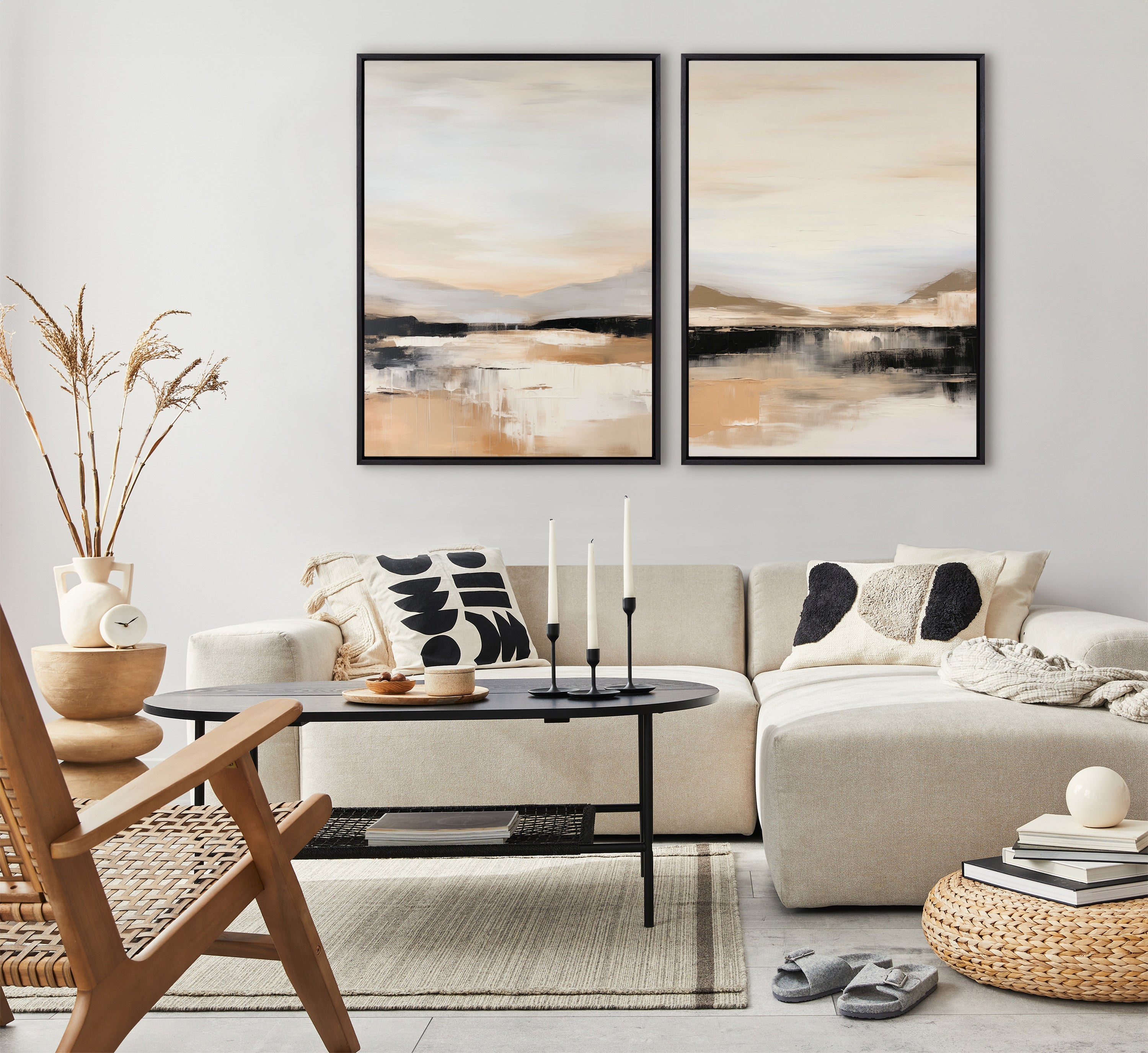 Sylvie Peaceful Landscape III Framed Canvas by Amy Lighthall