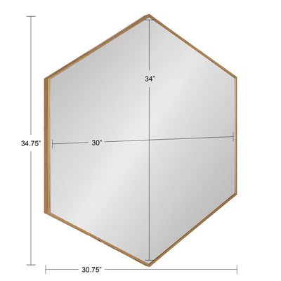 Rhodes Framed Hexagon Wall Mirror