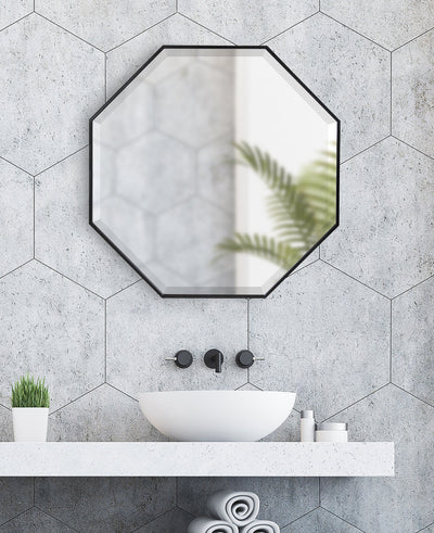 Rhodes Framed Octagon Wall Mirror by kateandlaurel - product image 12 for Resin Society
