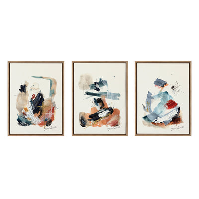 Sylvie By The Fireplace Series Framed Canvas Art Set by Xizhou Xie