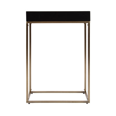 Karlsen Wood and Metal Slim Side Table