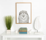 Sylvie Lion Framed Canvas by Simon Te Tai by kateandlaurel - product image 20 for Resin Society