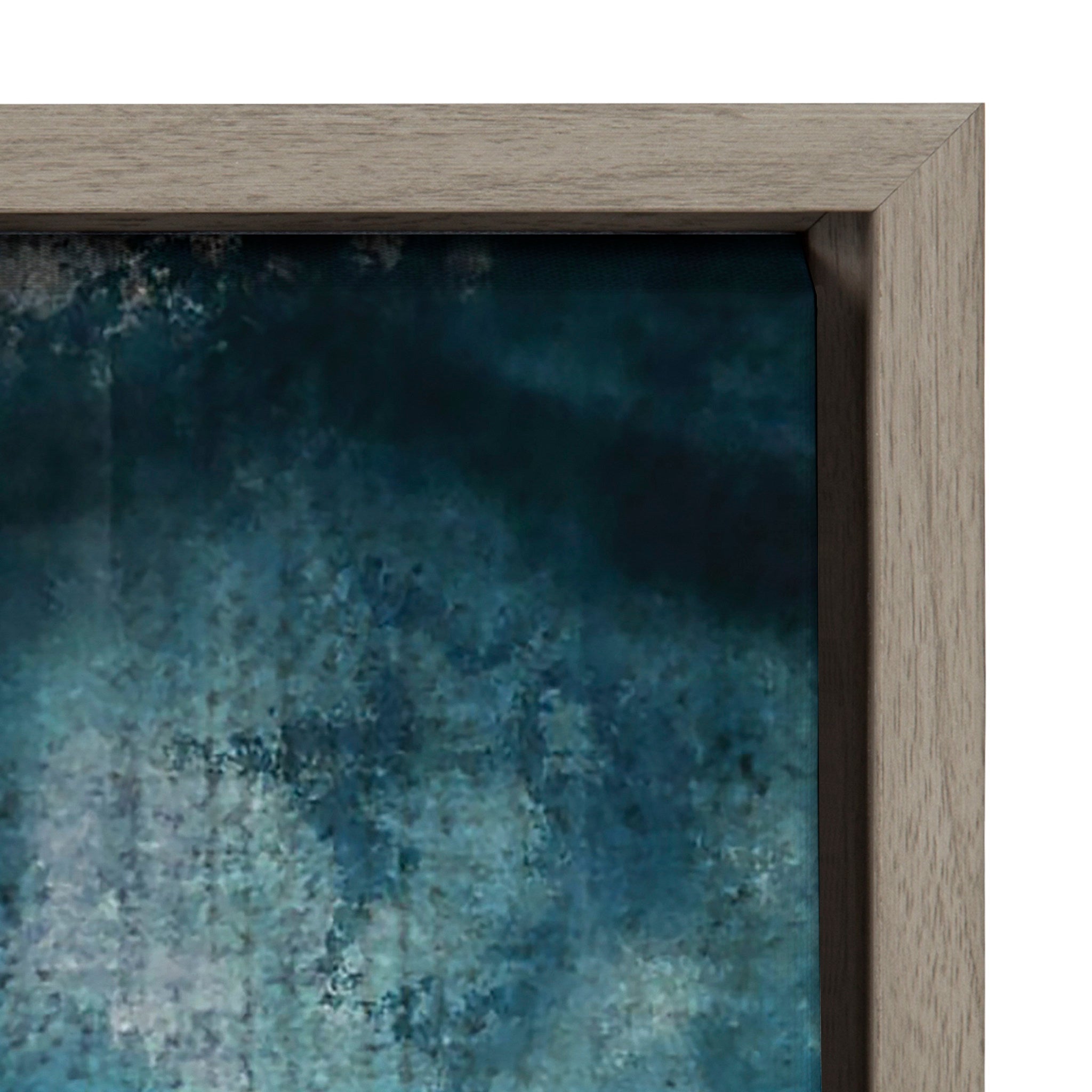 Sylvie Aqua Abstract 2 Framed Canvas by kateandlaurel - product image 3 for Resin Society