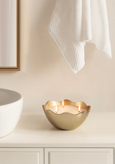 Alessia Metal Candle Bowl