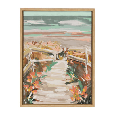 Sylvie Landscape 08 Beach Framed Canvas by Annie Quigley