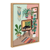 Sylvie TV Cat Bed Framed Canvas by kateandlaurel - product image 8 for Resin Society