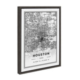 Sylvie Houston Modern Map Framed Canvas by kateandlaurel - product image 2 for Resin Society