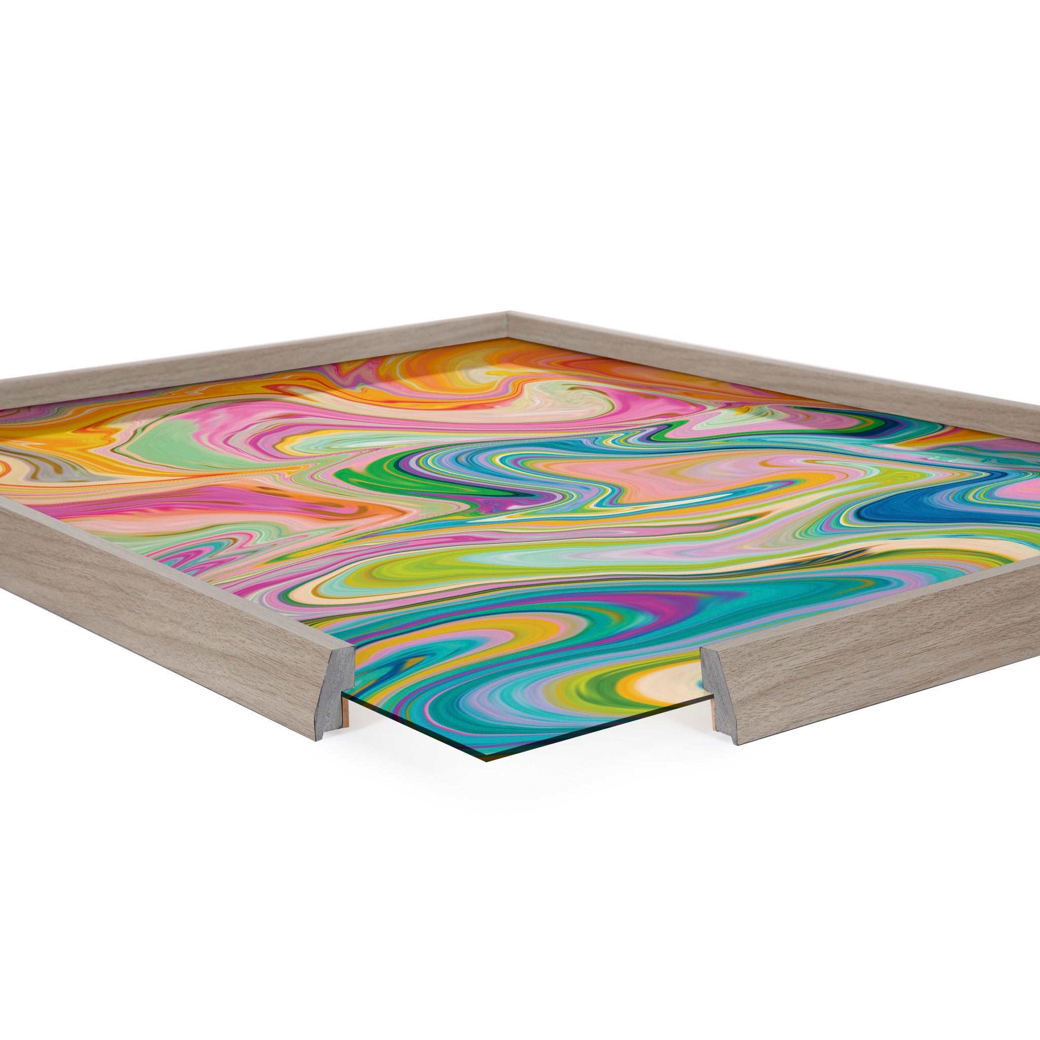 Blake Marble 27 Framed Printed Glass by kateandlaurel - product image 3 for Resin Society