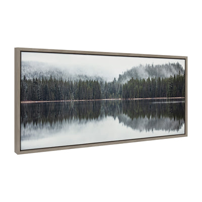 Sylvie Still Reflection Framed Canvas by kateandlaurel - product image 2 for Resin Society