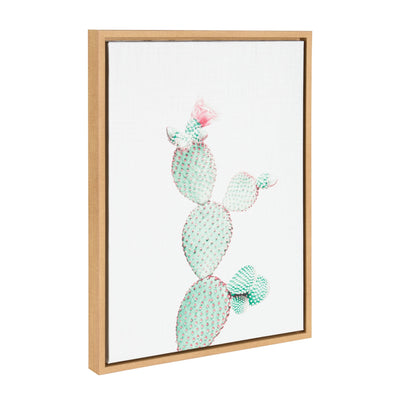 Sylvie Prickly Pear Framed Canvas by Simon Te Tai by kateandlaurel - product image 2 for Resin Society